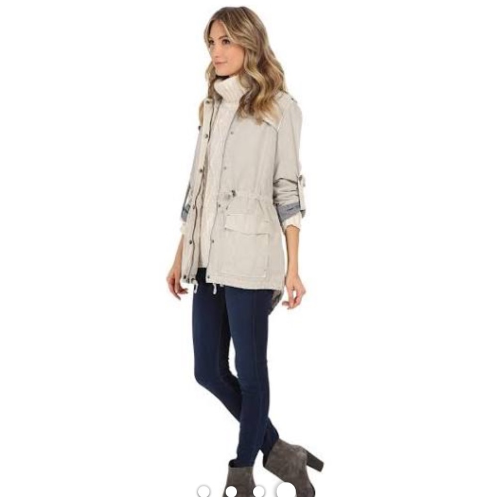 LEVI'S Classic Lightweight Parka Coat Moonbeam - Picture 4 of 8